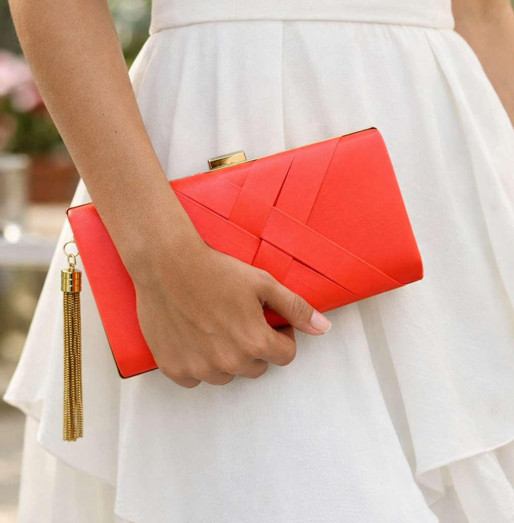 Sobre de Fiesta tipo Clutch de tela / EB-01 - Imagen 2