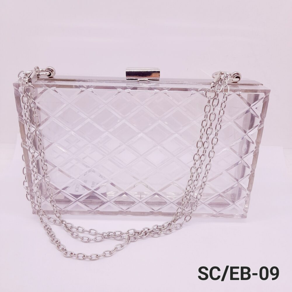Sobre de Fiesta tipo Clutch Transparente de Acrilico / EB-09 - Image 3