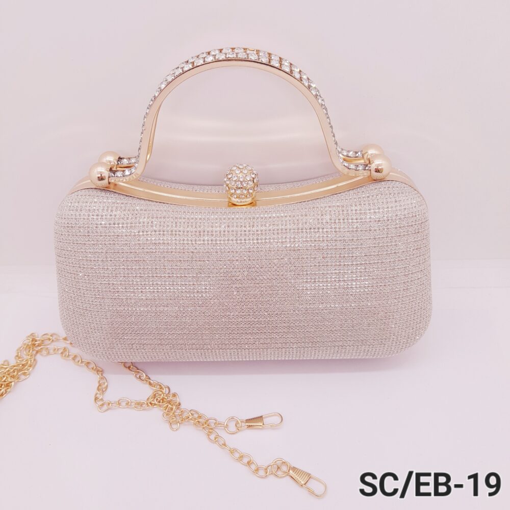 Sobre de Fiesta tipo Clutch con Manija de Strass / EB-19