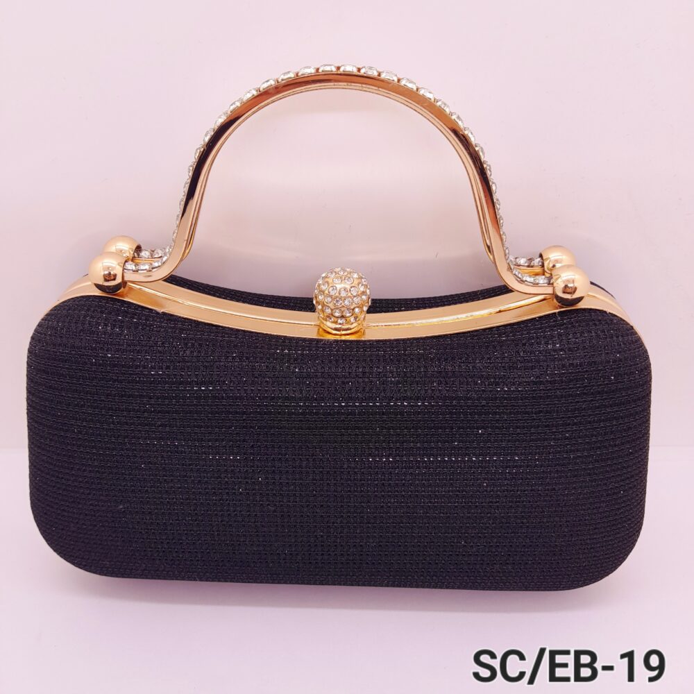 Sobre de Fiesta tipo Clutch con Manija de Strass / EB-19 - Image 3