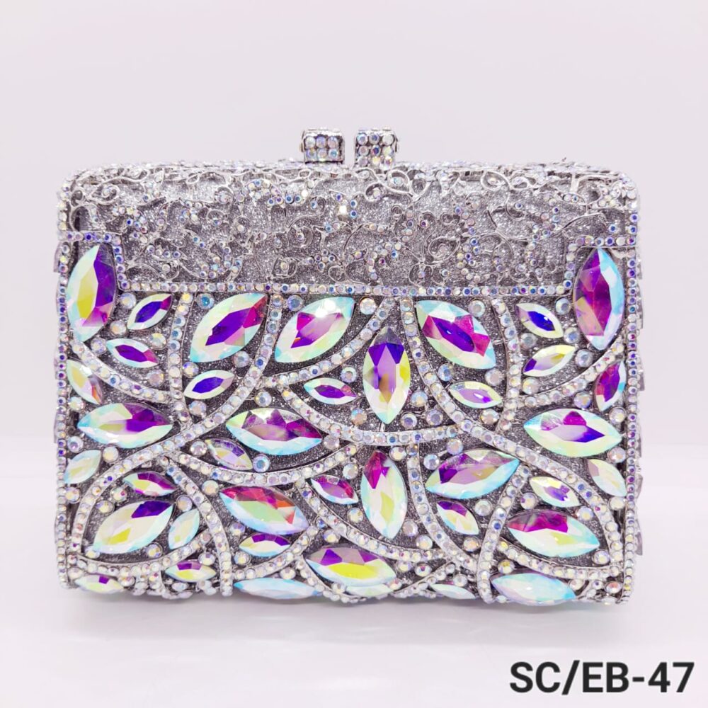 Clutch de Fiesta Rígido Strass Delicado / EB-47 - Image 2