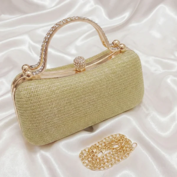 Sobre de Fiesta tipo Clutch con Manija de Strass / EB-19