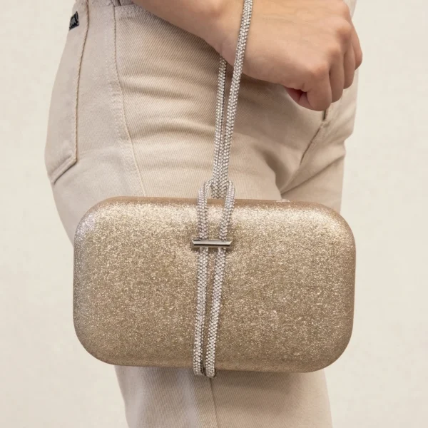 Clutch Glitter con tira de Strass / EB-40 - Imagen 3