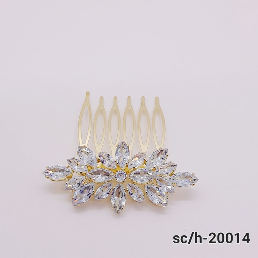 Peineta Tocado de Cubic Zirconia / H-014 - Image 3