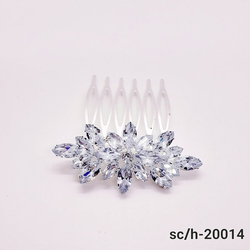 Peineta Tocado de Cubic Zirconia / H-014