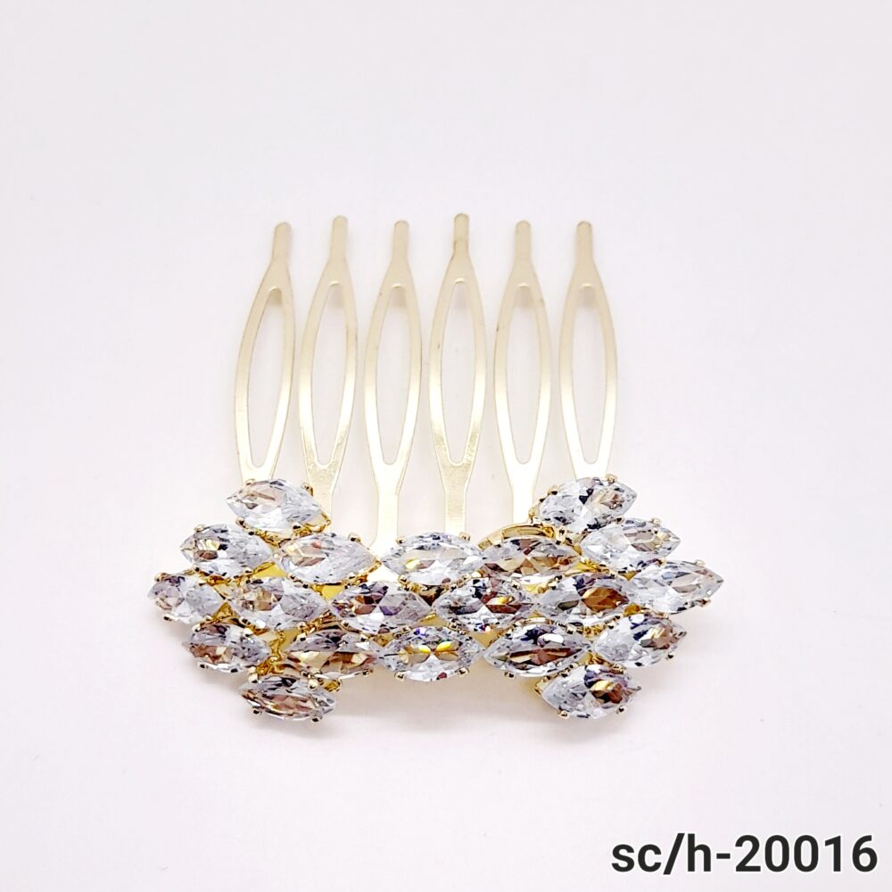 Peineta Tocado de Cubic Zirconia / H-016