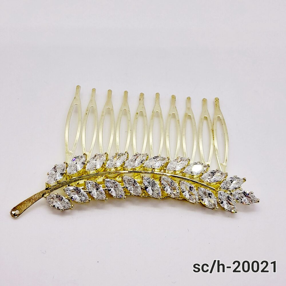Peineta Tocado de Cubic Zirconia / H-021 - Image 3
