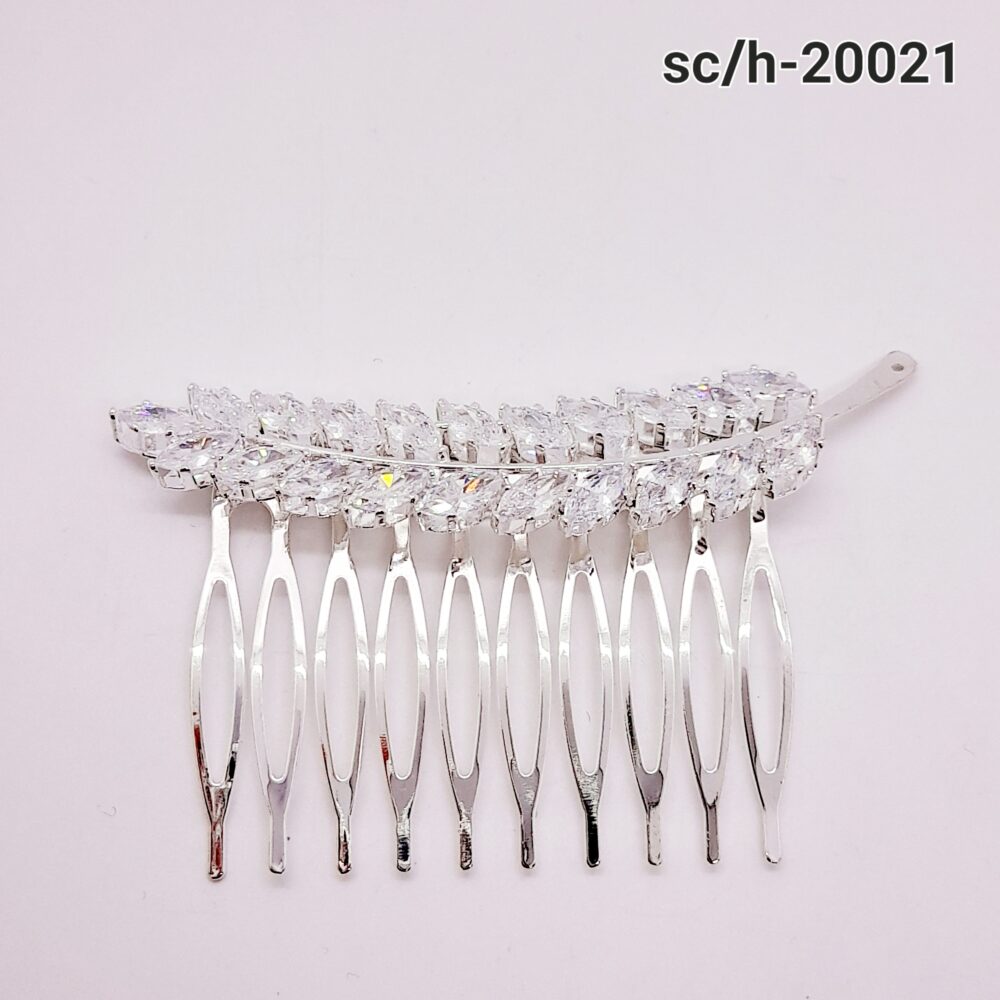 Peineta Tocado de Cubic Zirconia / H-021