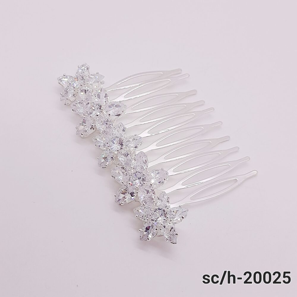 Peineta Tocado de Cubic Zirconia / H-025