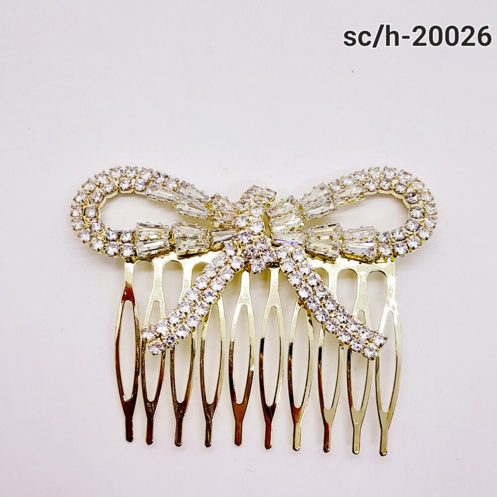 Peineta Tocado de Cubic Zirconia / H-026