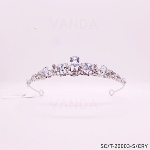 Tiara de Strass / T-003 - PLATA/CUBIC