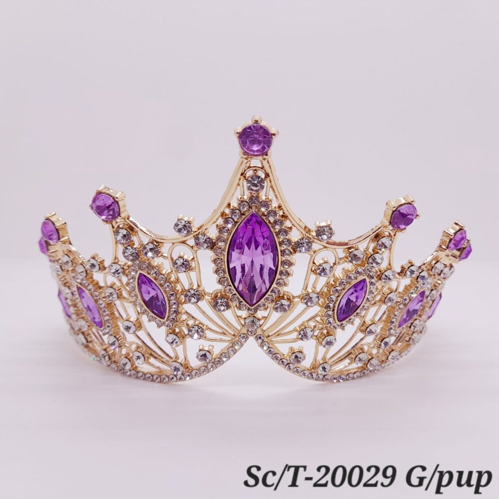 Tiara de Strass con Picos / T-029 - Image 10
