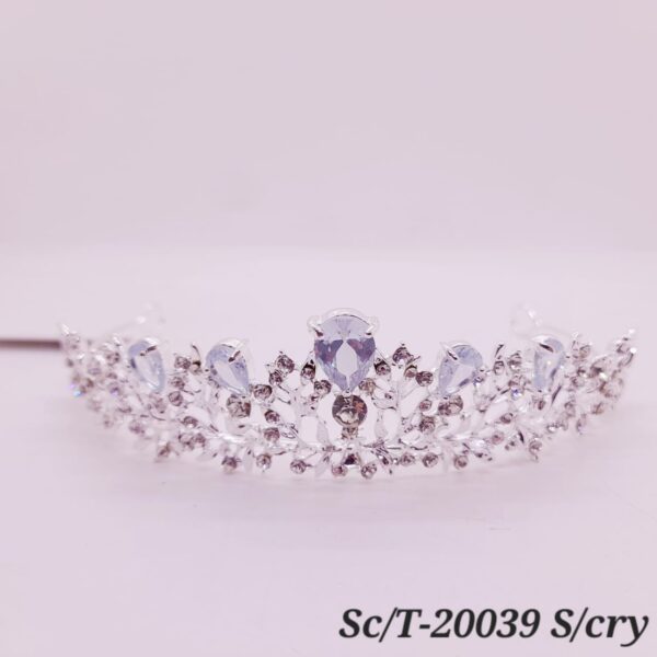Tiara de Strass con Cristales / T-039
