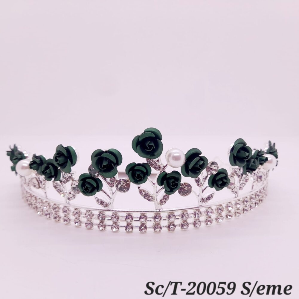 Tiara de Rosas con Strass / T-061 - Image 2