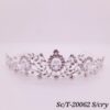Tiara de Strass con Cristal / T-062