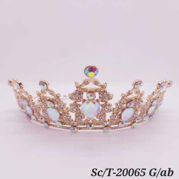 Tiara de Strass / T-065 - DORADO/BOREAL
