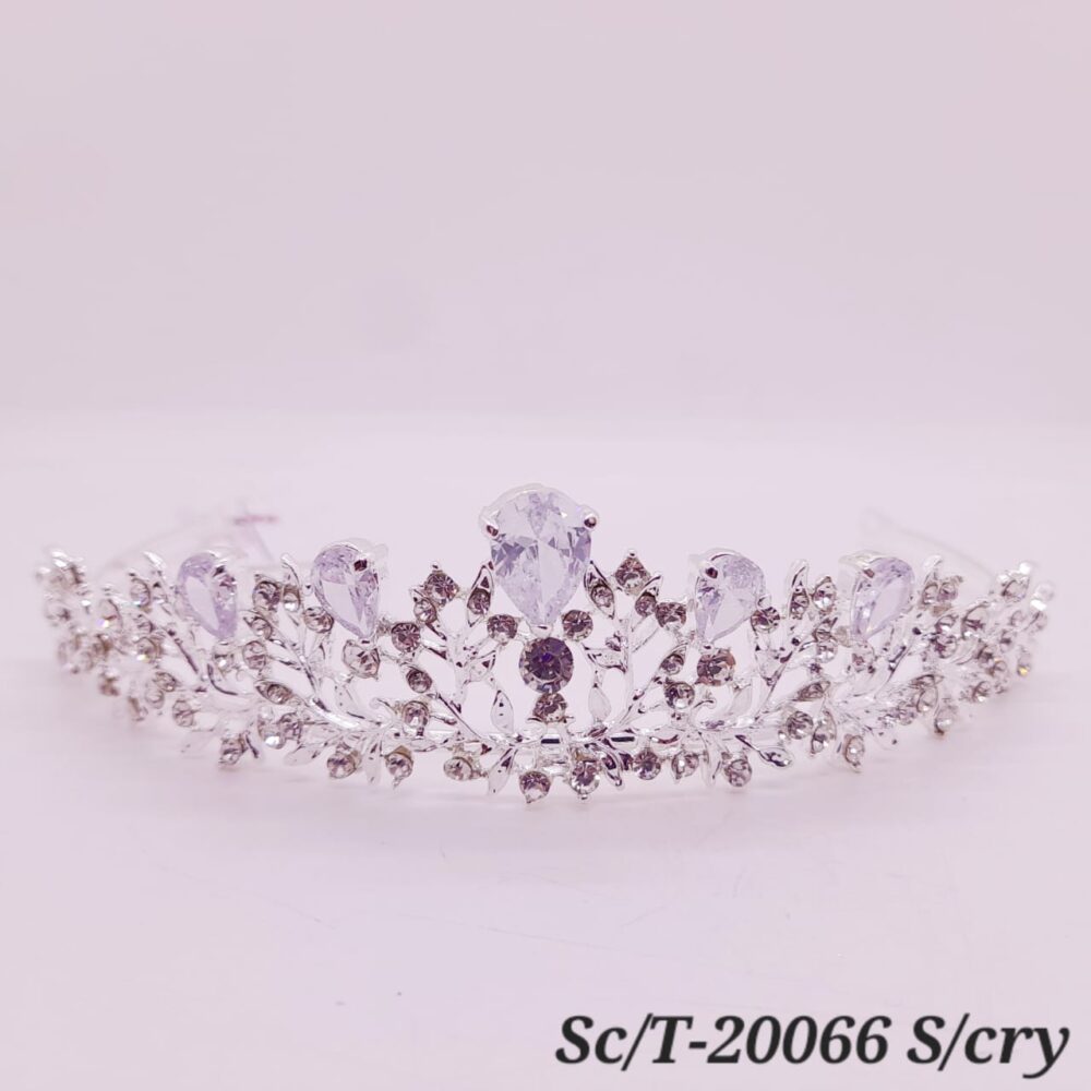 Tiara de Strass con Cristales / T-066