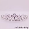 Tiara de Strass con Cristales / T-066