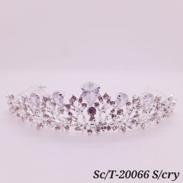 Tiara de Strass con Cristales / T-066