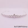 Tiara de Strass con Cristales / T-070