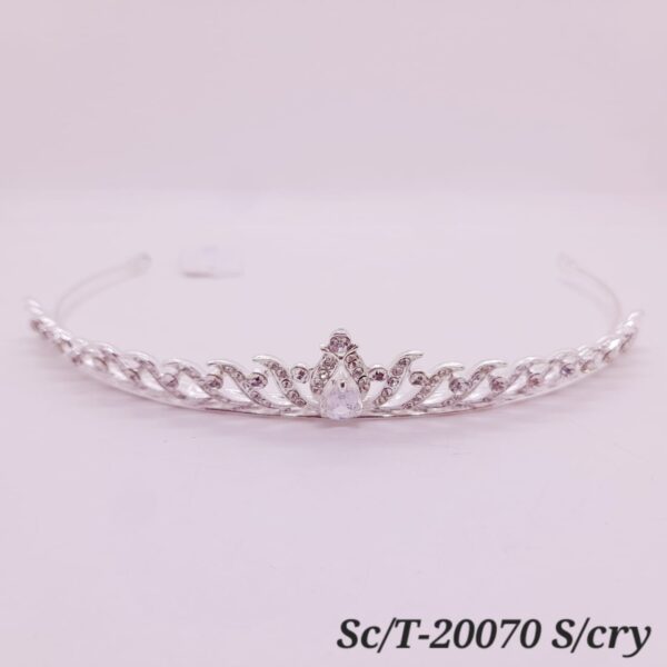 Tiara de Strass con Cristales / T-070