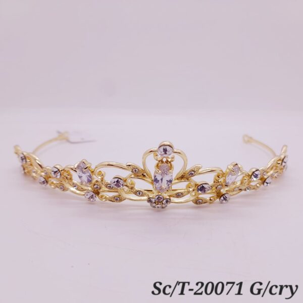 Tiara de Strass con Cristales / T-071