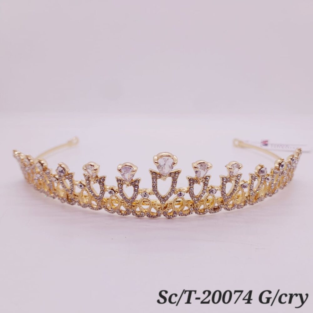 Tiara de Strass con Cristales / T-074 - Image 2