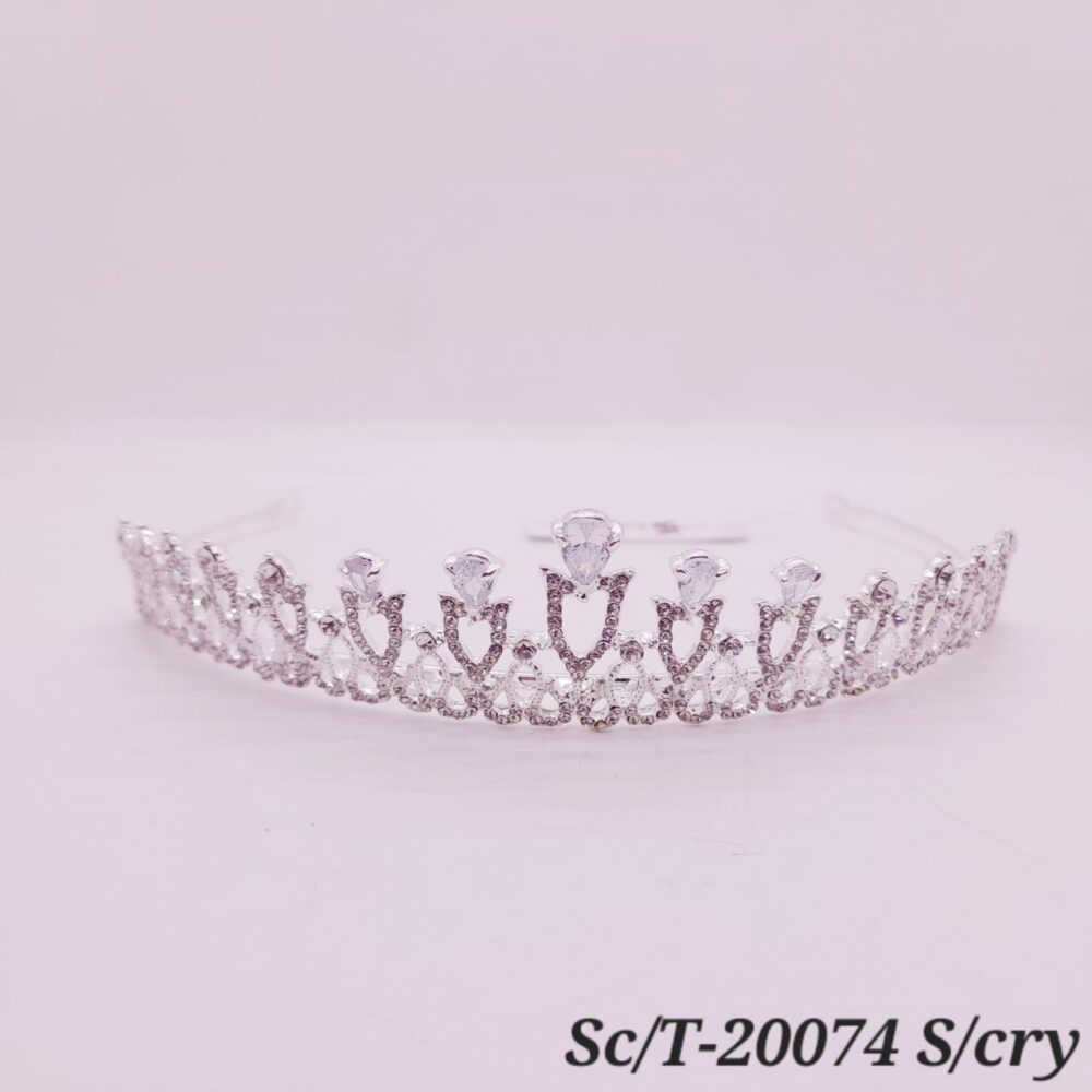 Tiara de Strass con Cristales / T-074