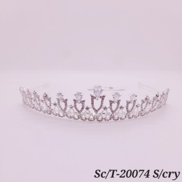 Tiara de Strass con Cristales / T-074