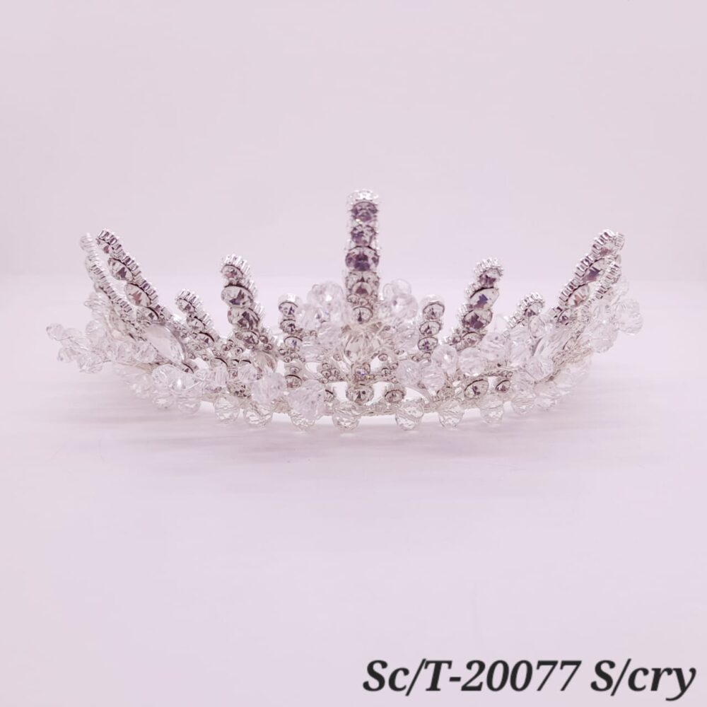 Tiara de Strass con Cuencas de cristal / T-077