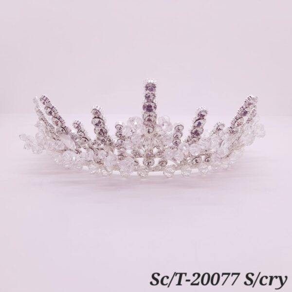 Tiara de Strass con Cuencas de cristal / T-077