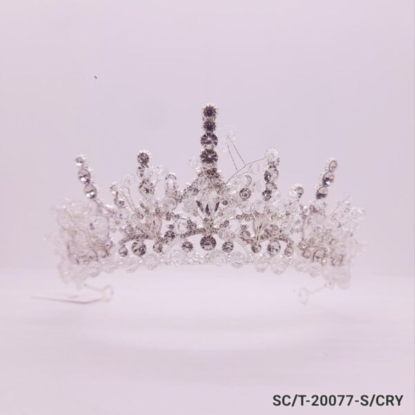 Tiara de Strass con Cuencas de cristal / T-077