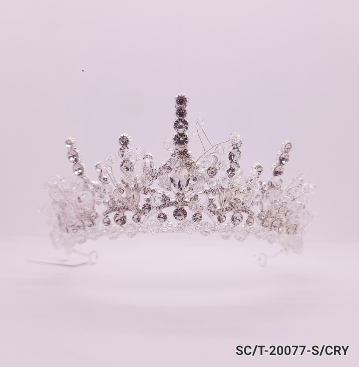 Tiara de Strass con Cuencas de cristal / T-077