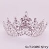Tiara de Strass / T-080 - PLATA/CRISTAL