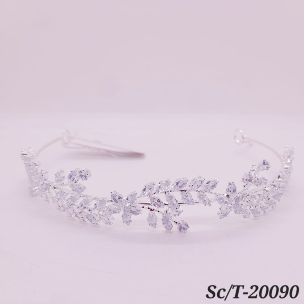 Tocado Semirígido de Cubic Zirconia - T-090