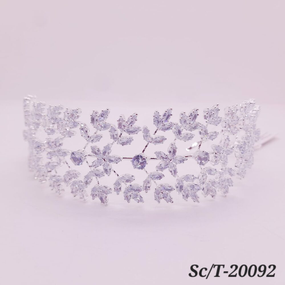 Tocado Semirígido de Cubic Zirconia - T-092