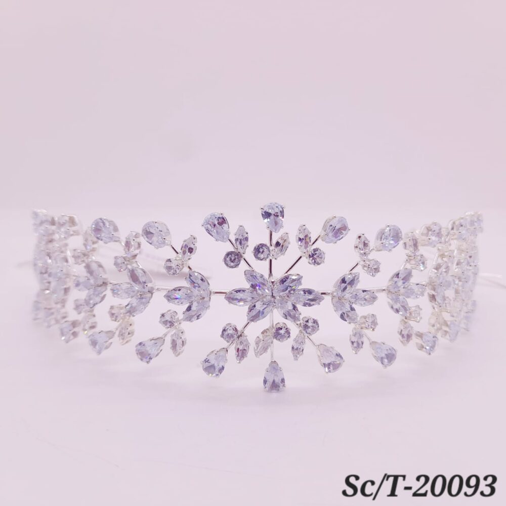 Tocado Semirígido de Cubic Zirconia - T-093