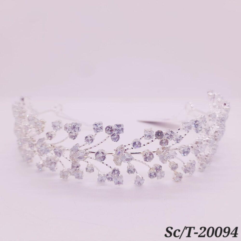 Tocado Semirígido de Cubic Zirconia - T-094