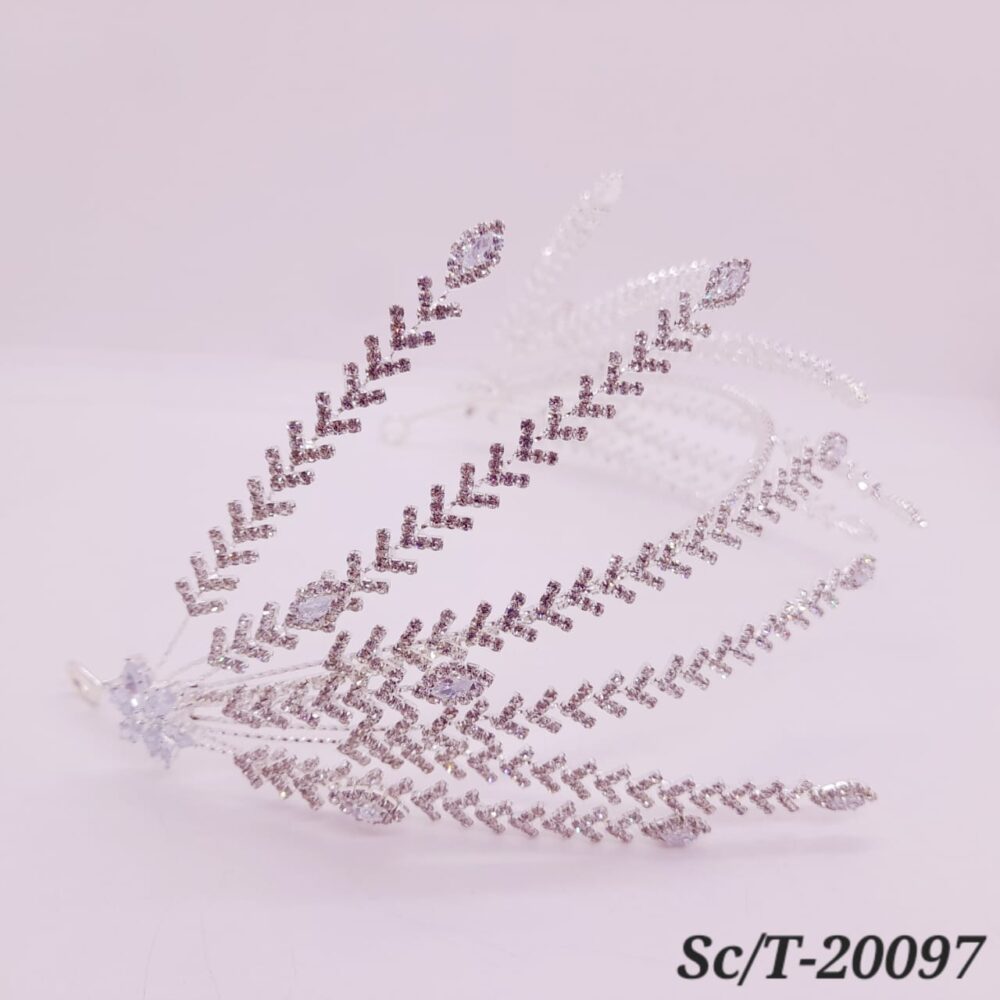 Tocado Semirígido con strass - T-097