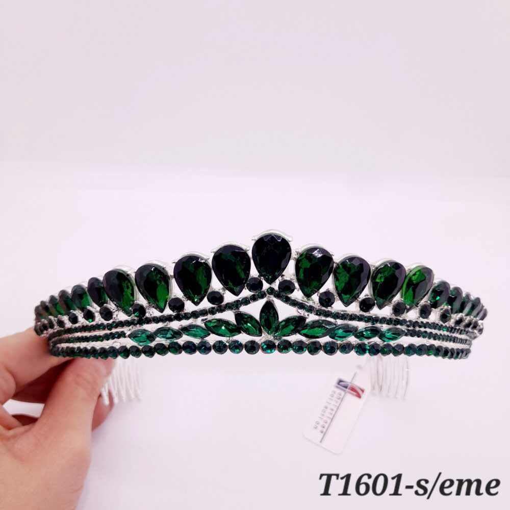 Tiara de Strass en Color / T-1601