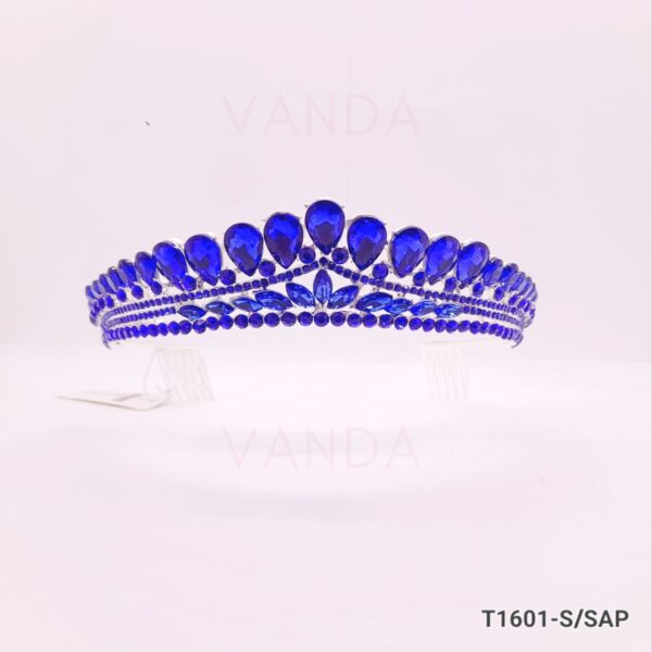 Tiara de Strass en Color / T-1601