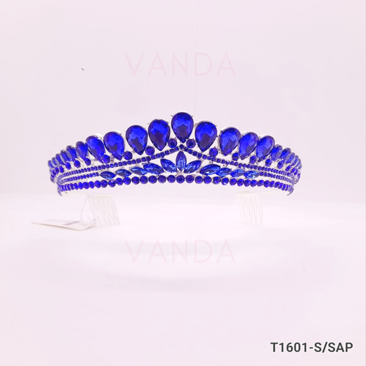 Tiara de Strass en Color / T-1601