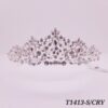 Tiara de Strass / T-1413 - PLATA/CRISTAL