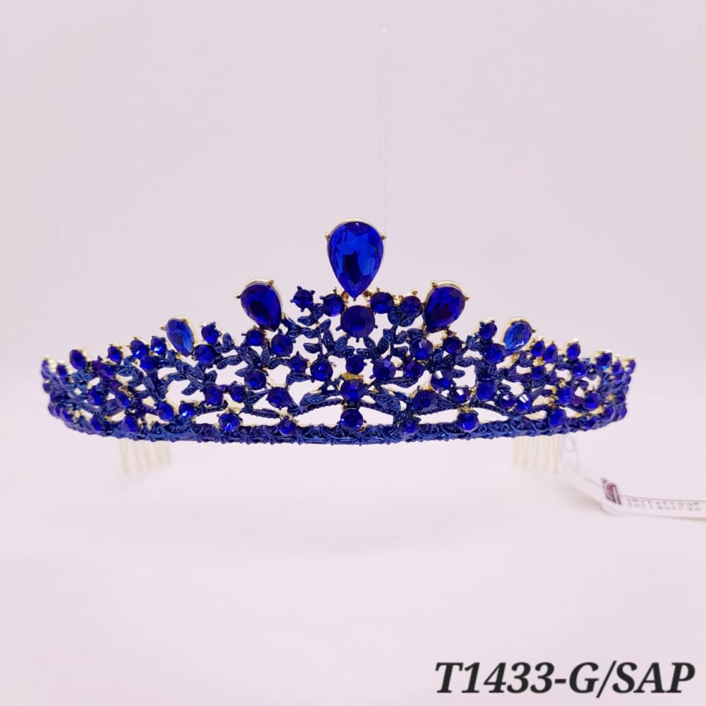 Tiara de Strass en Colores / T-1433 - Image 7