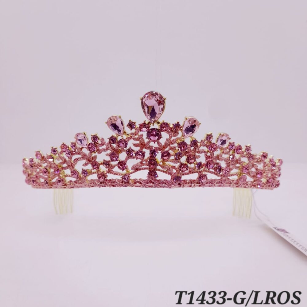 Tiara de Strass en Colores / T-1433 - Image 5