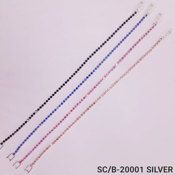 Pulsera de Strass de 1 hilo con Broche / B20001