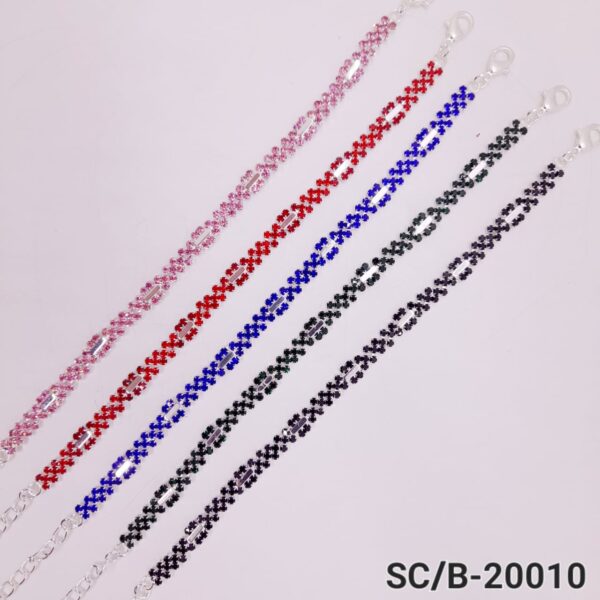 Pulsera de Strass con Broche / B20010
