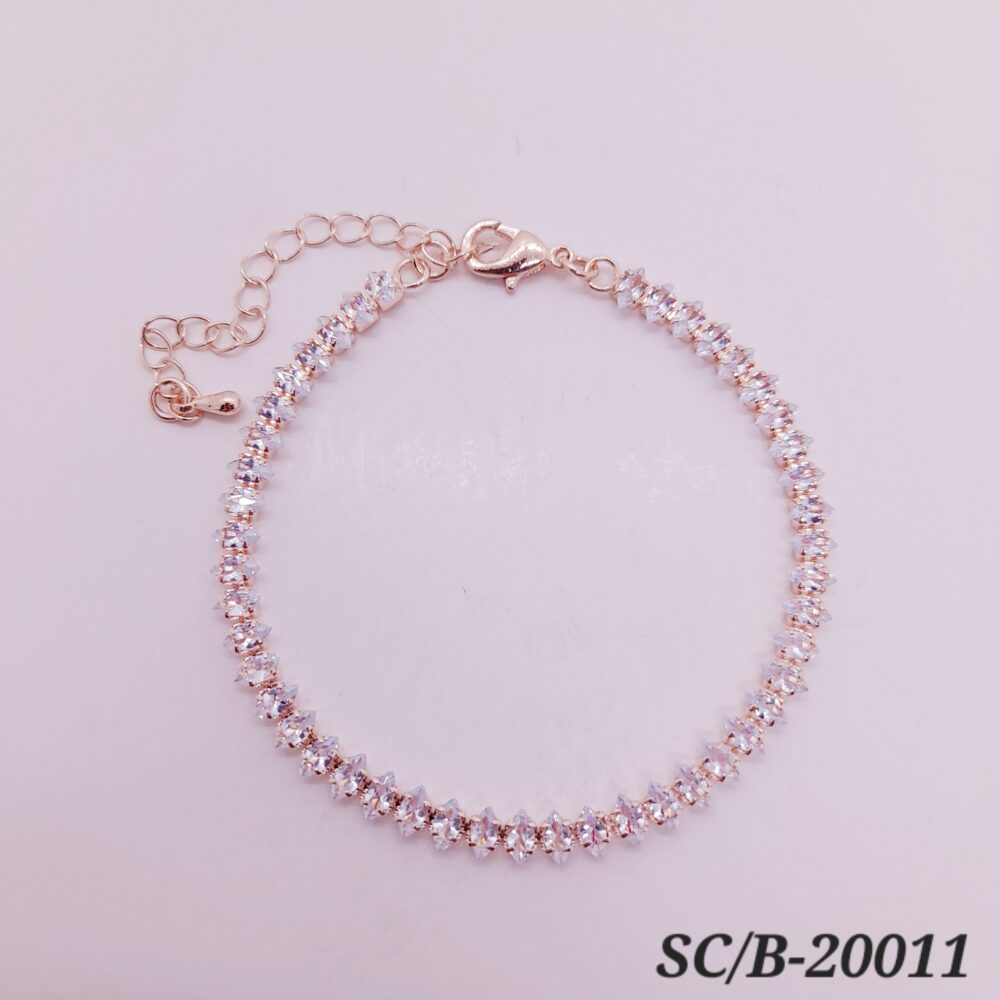 Pulsera de Cubics 1 hilo con Broche / B20011 - Image 2