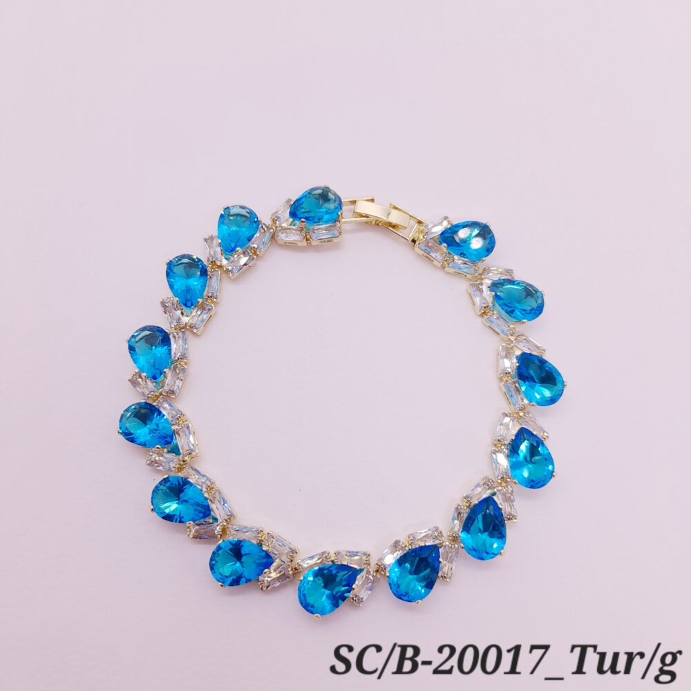 Pulsera de Cubics con Broche / B20017 - Image 7