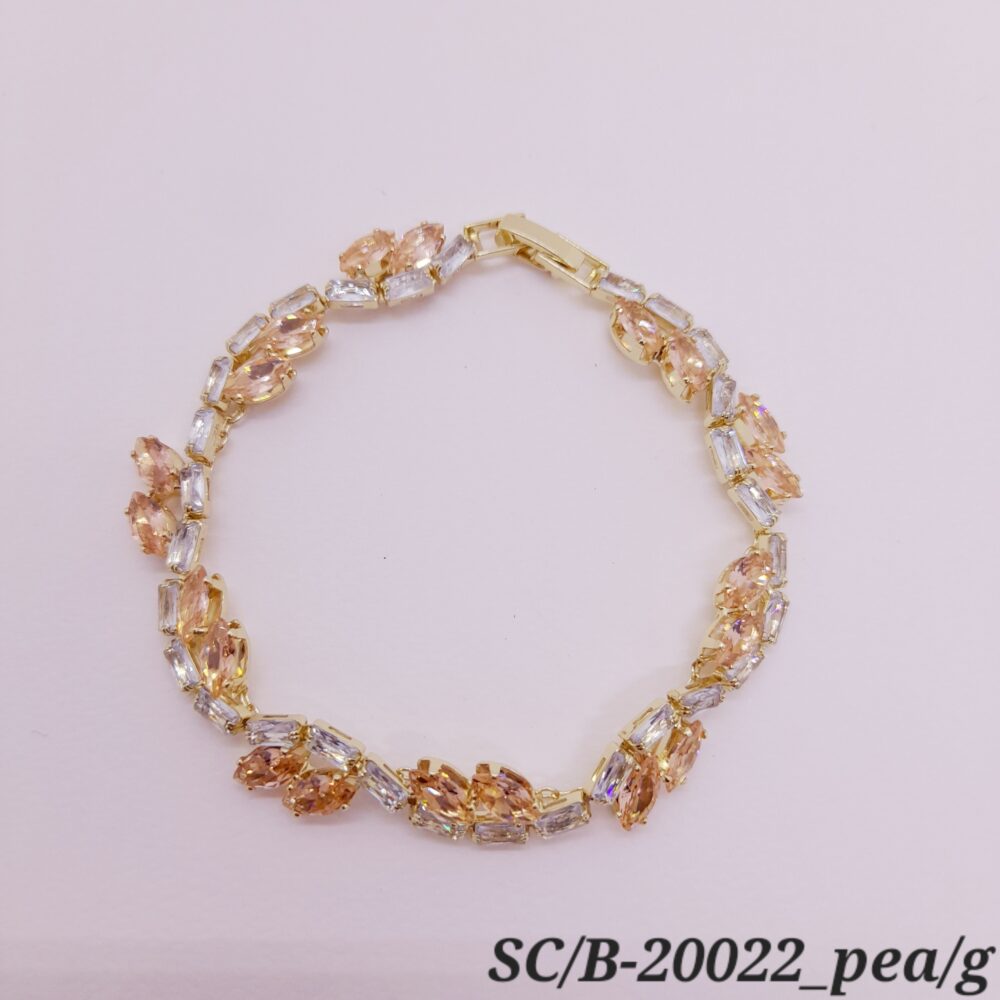 Pulsera de Cubics con Broche / B20022 - Image 8